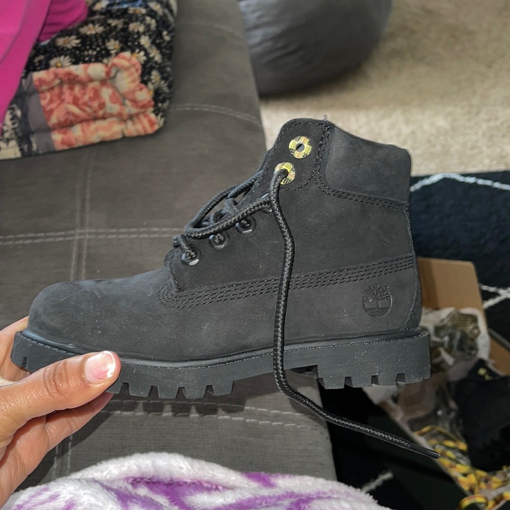 Timberland black. Brand new. Toddler size 12